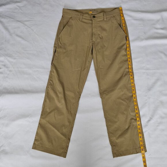 Eddie Bauer Travex Straight Leg Hiking Pants Khaki Beige Men's Size 34X30 - Picture 15 of 15
